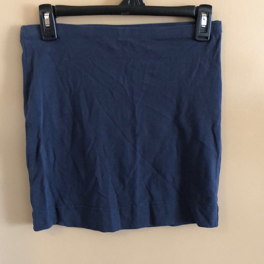 Blue mini skirt